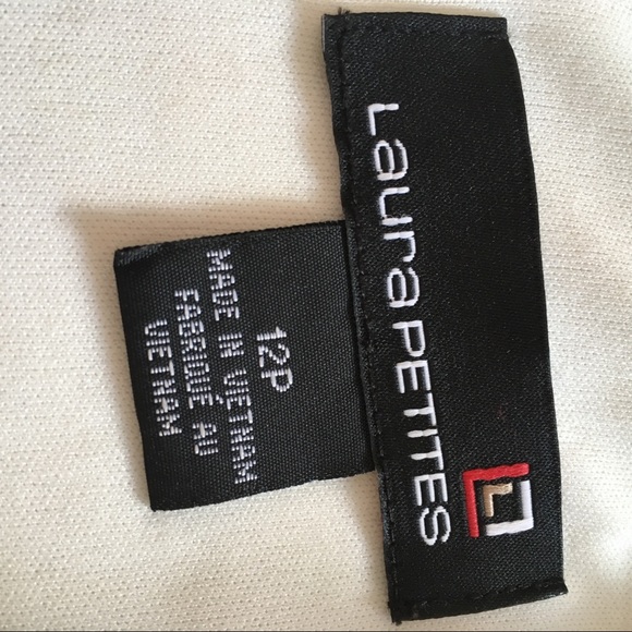 Laura Petites White Long Sleeve Twist Sheath Dress - Picture 3 of 5